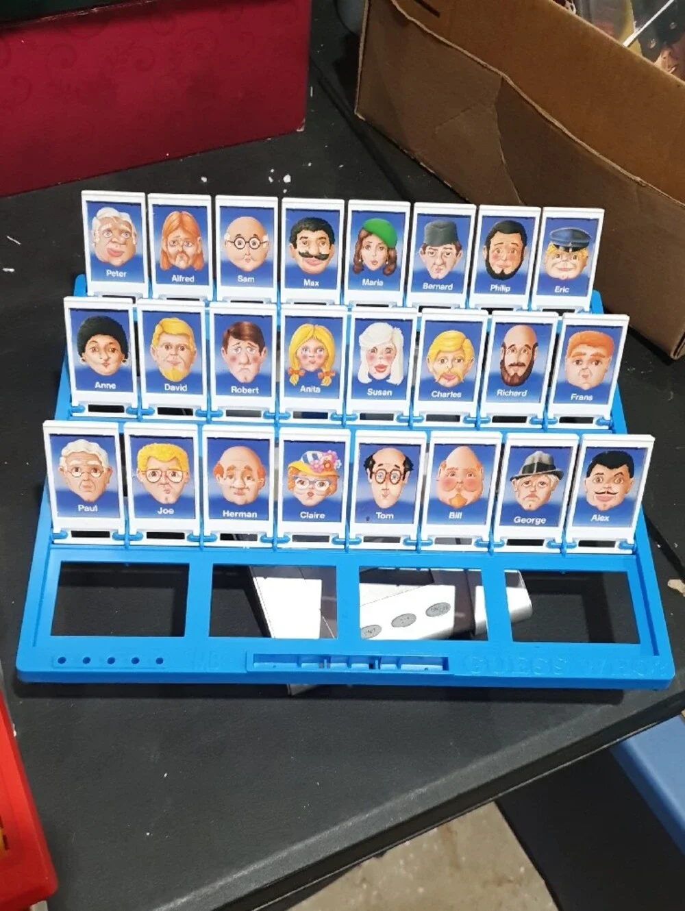 Vintage Guess Who? Classic Mystery Face Game - Blue Box